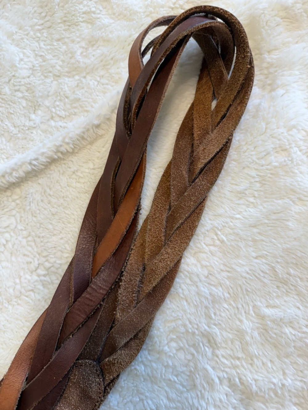 Abercrombie & Fitch Genuine Leather Braided Belt - Picture 4 of 5